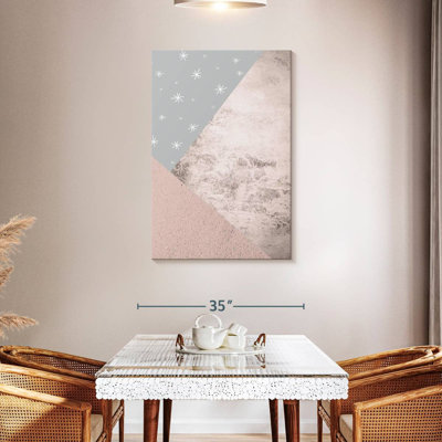 Avery Blush Pink Grey Mountains III