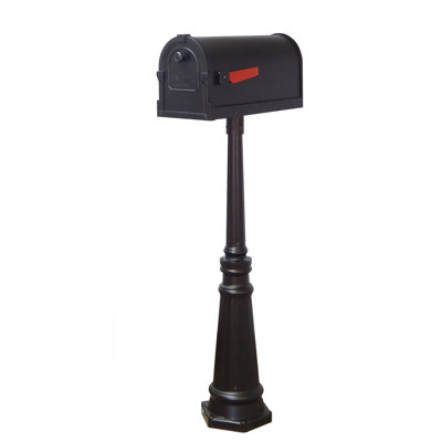 Savannah Aluminum Post Mounted Mailbox