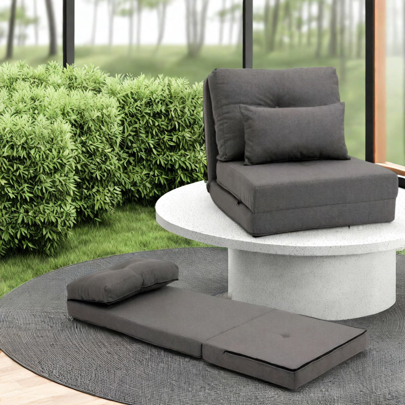 Chaises d'appoint réglables, chaise longue moderne en acier de lin pour la maison