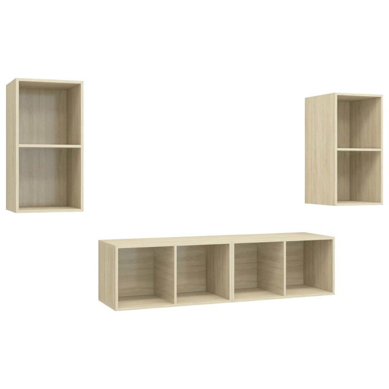 Draya TV Stand for TVs up to 88", Sonoma Oak