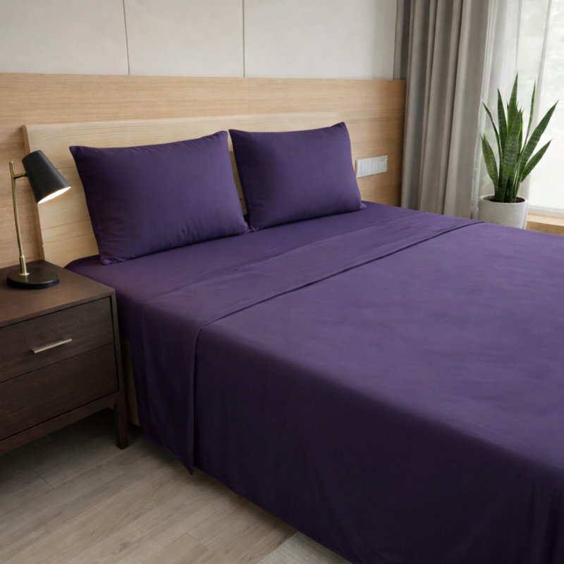 Ultra Soft Bamboo Sheet Set - 4 Pc Set - Wrinkle Resistant - Cooling Sheets with Deep Pockets, Pink