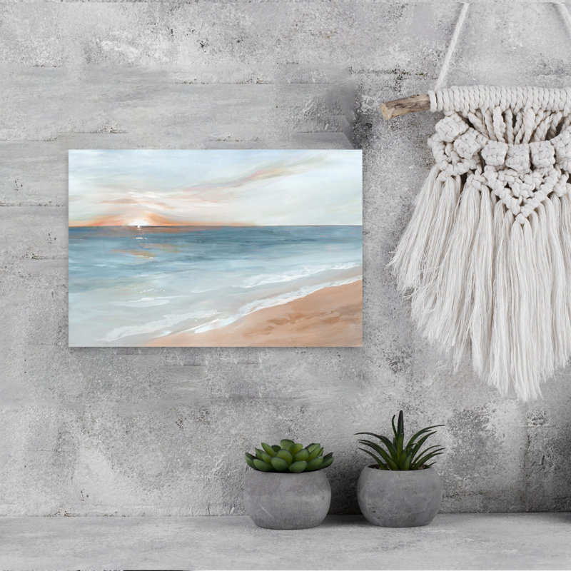 Serene Sunrise Over Calm Waters by Ian C - Wrapped Canvas Print, 30.48 cm H x 45.72 cm W