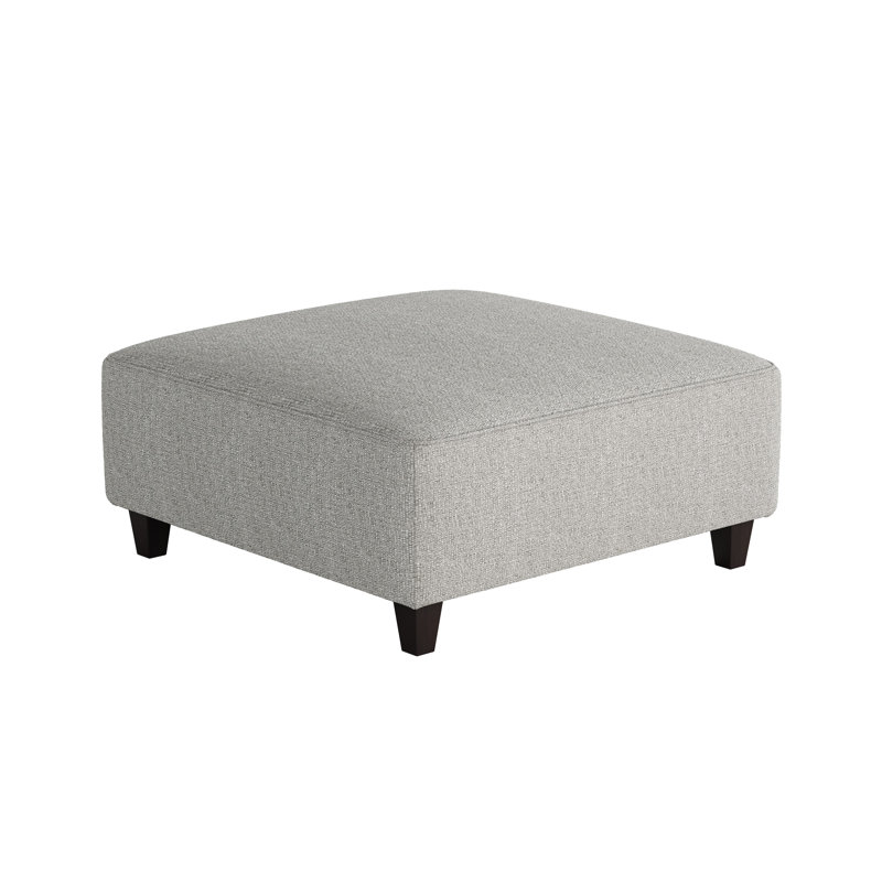 Aurora Upholstered Ottoman, Sugarshack Metal Revolution Performance Fabrics
