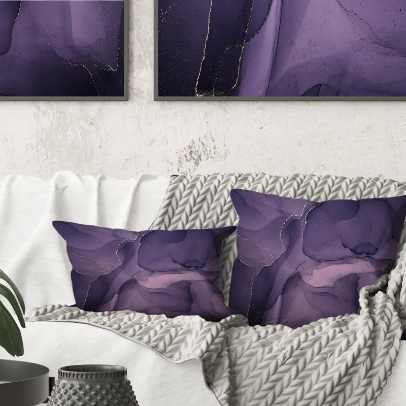 Abstract Throw Pillow, 16" x 16"
