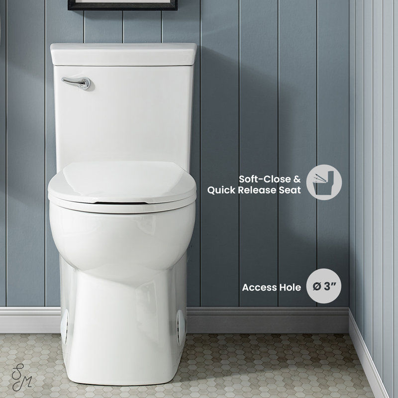 Classe One-Piece Toilet, Left, Glossy White
