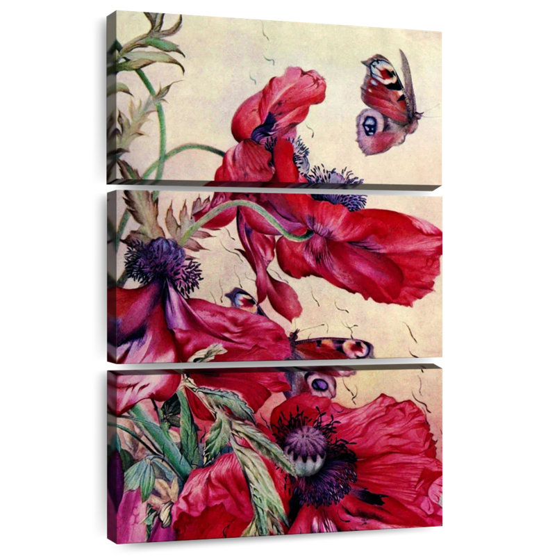 Harnek Poppy Nature Study 1917, 74" H x 48" W
