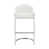 White Seat/ Brushed Stainless Steel Frame is out of stock