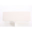 Contemporain avec siège moelleux et rangement - tissu blanc confortable de 51,34 po x 17,01 po et 16,53 po