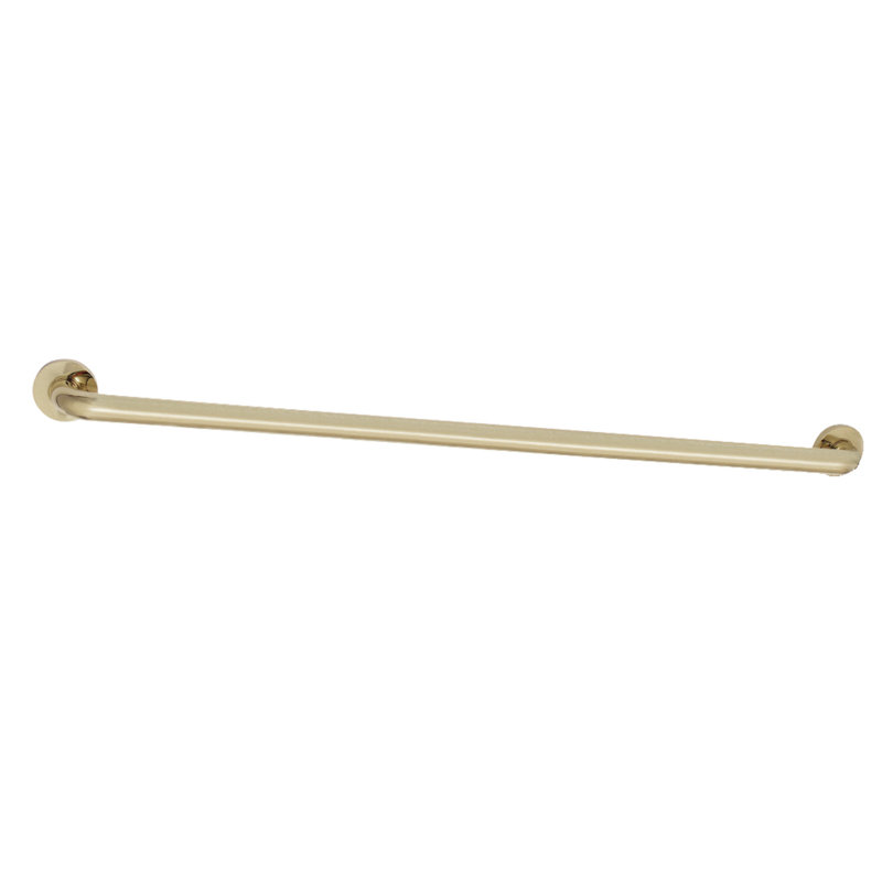 Kingston Brass Meridian 1-1/4 Inch O.D Grab Bar, Polished Brass, 2.81" H x 38.81" L