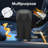 Car Trash Can With Lid Leakproof Black