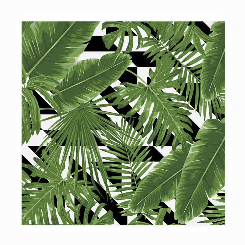 Mark Ashkenazi, toile d'extérieur «Geometric Tropical», H 14 po x l 14 po x P 1,5 po