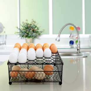 Egg Baskets Round Wire For Fresh Eggs Collecting Chicken Container  Cardboard Table Tops Egg Collector 