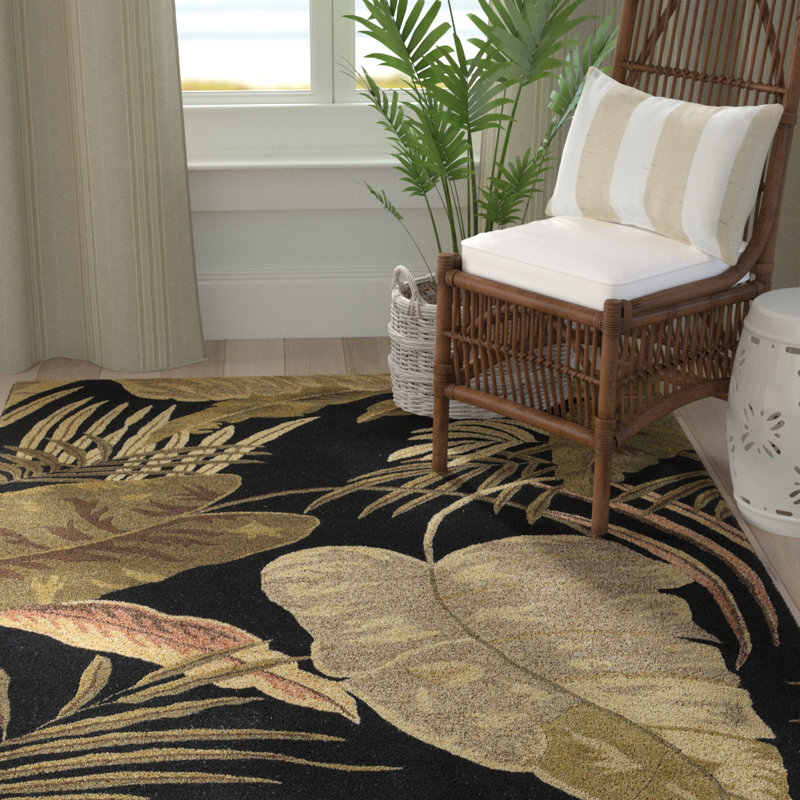 Handmade Black Wool Tufted Rectangular XXL Rug