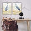 Heron & Beach Reeds, impression sur bois 2 pièces-93786826-93786829