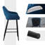 Candace Upholstered Counter Stool with Metal Frame-1593295929