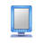 Bling Collection Mini RGB Vanity Mirror for Desk, App Controlled WiFi Smart Makeup Mirror with Light