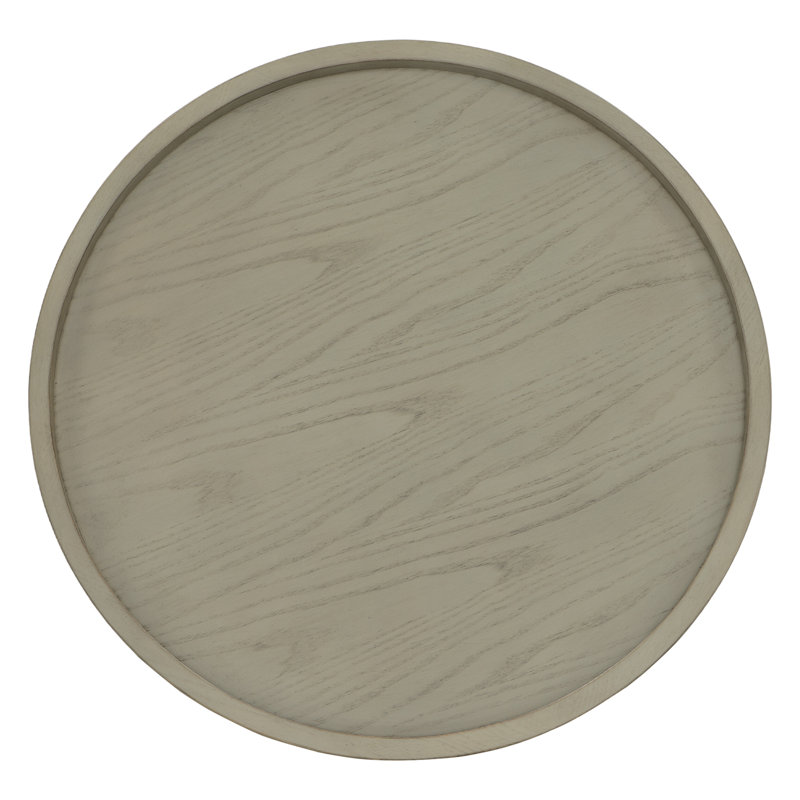 Sundries Wood Decorative Tray, Almond Buff