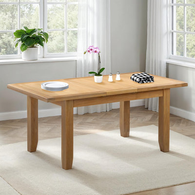Windsor Extendable Oak Top Dining Table