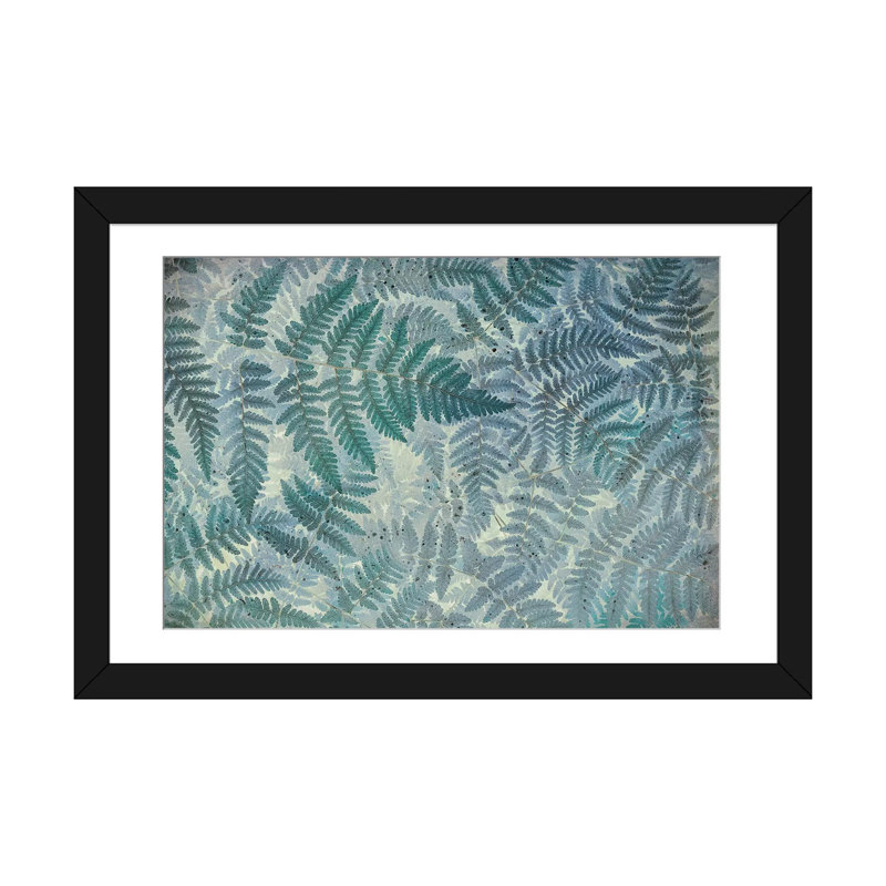 « chêne à motif », impression sur toile, H 16 po x l 24 po x P 1 po, Papier d'art encadré noir, Blanc
