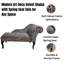 Elegant Leopard Print Fabric Chaise Longue – Comfortable Upholstered Lounger for Living Room, Bedroom, or Lounge