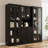 Book Cabinet Storage Bookcase, 5-Tier Modern Bookshelves With 3 Large Drawer And Glass Door(B+2C)-1122524115