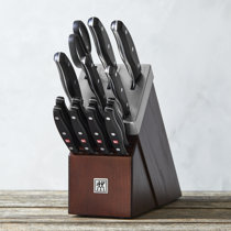 McCook MC35 11-Piece Kitchen Cutlery Knife Block Set with Built-in  Sharpener Stainless Steel
