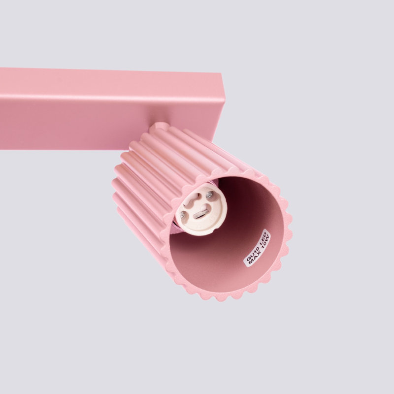 Karbon Aluminium Flush Mount, Pink