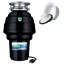 Broyeur à déchets Eco-Logic Premium 1,25 HP avec trousse de bride et de bouchon blancs
