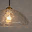 Luminaire suspendu en verre 1 lumière à intensité variable 1 lumière