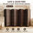 Foldable Room Divider, Mesh Privacy Screen (8 Panel, Coffee)