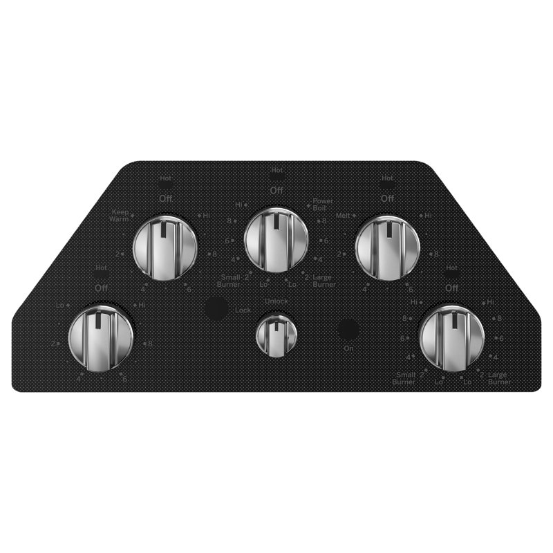 Electric Cooktop with 5 Elements, Stainless Steel