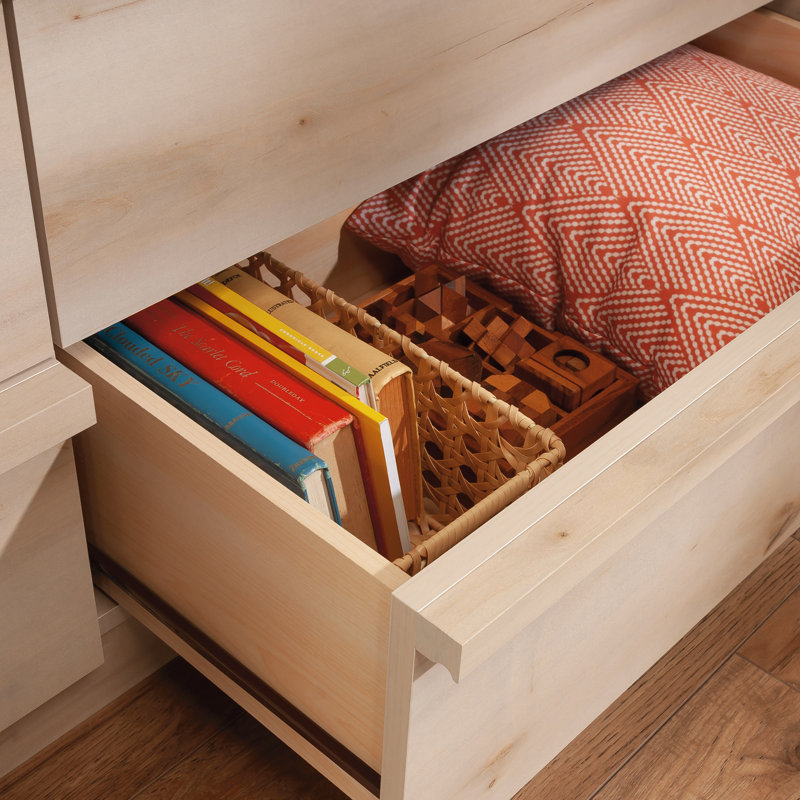 Commode en bois manufacturé à 6 tiroirs l 60,71 po Holtzlander , Érable du Pacifique