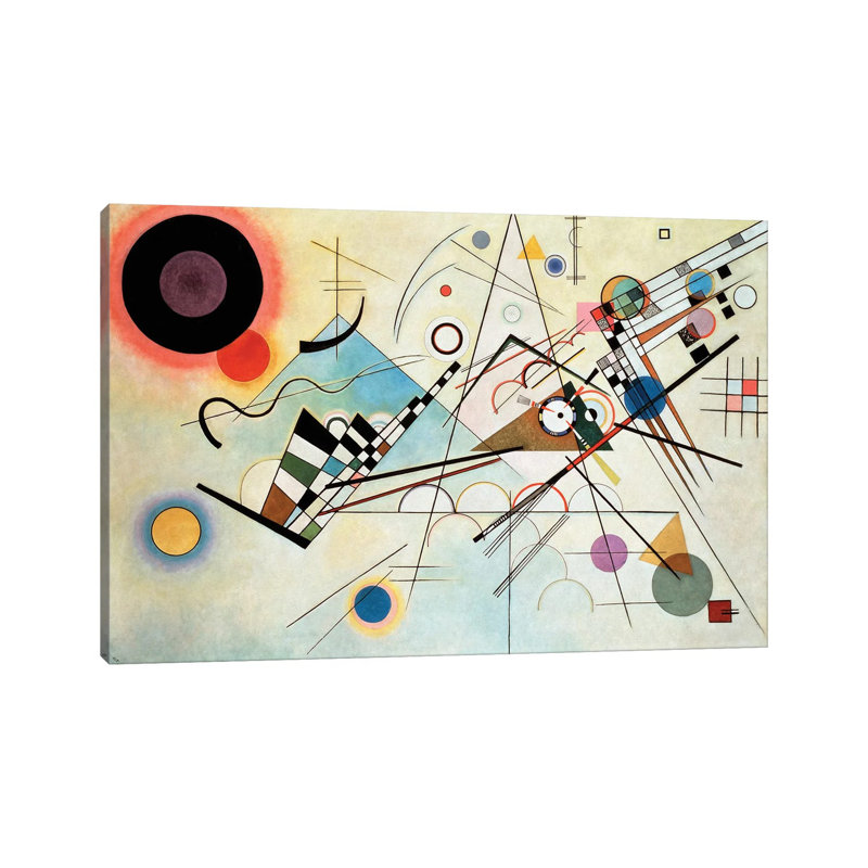 Composition VIII. 1923 by Wassily Kandinsky - Wrapped Canvas Gallery-Wrapped Canvas Giclée, 45.72 cm H x 66.04 cm W