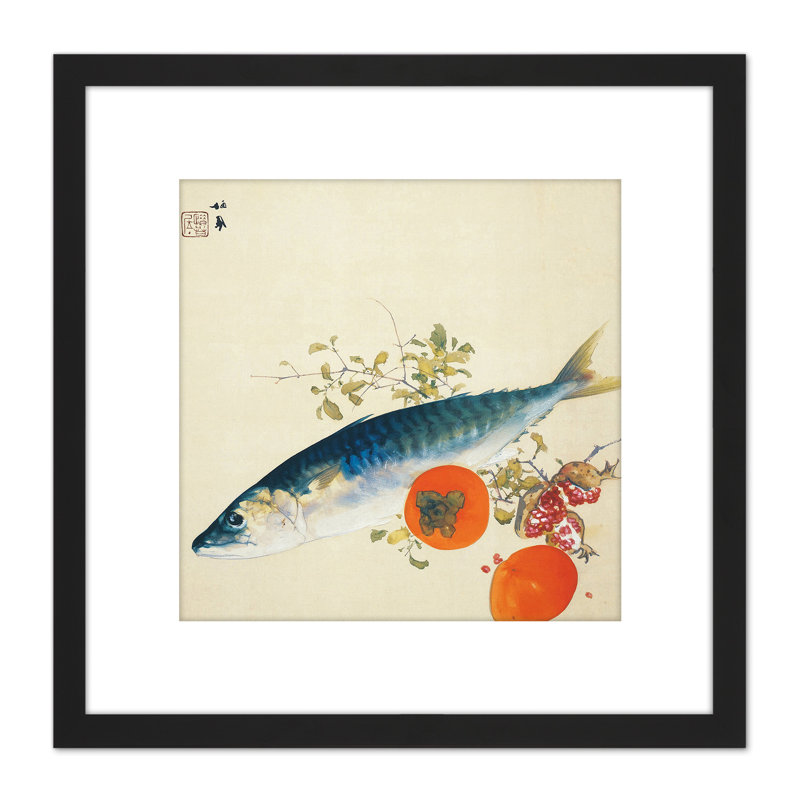 Autumn Fattens Fish Ripens Wild Fruits Japanese by Takeuchi Seiho - Single Picture Frame Painting