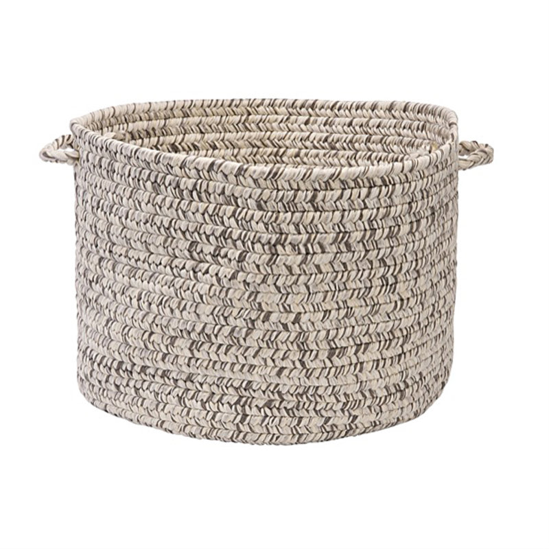 Panier en laine Abey, H 12 po x l 18 po x P 18 po, Argenté scintillant
