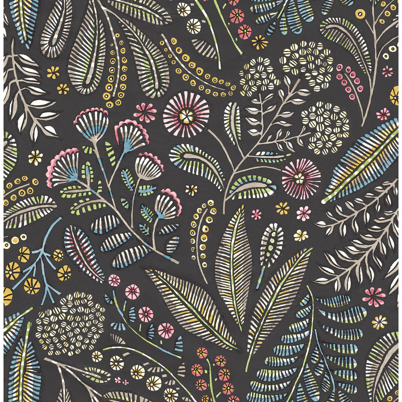 Papier peint Briar, Gris anthracite