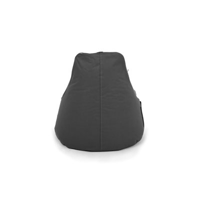 Fauteuil à billes Cozy Grey, 31,5 po x 29,5 po x 11,8 po | 100% polyester, tissu imperméable, housse zippée amovible | Rempli de perles de polystyrène recyclées, parfaites pour la détente et les sièges décontractés dans n'importe quelle pièce