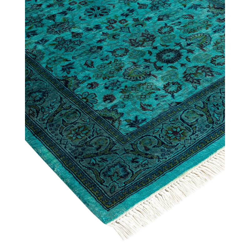Fine Vibrance One-of-a-Kind 2'7" X 10'4" Hand Knotted Area Rug