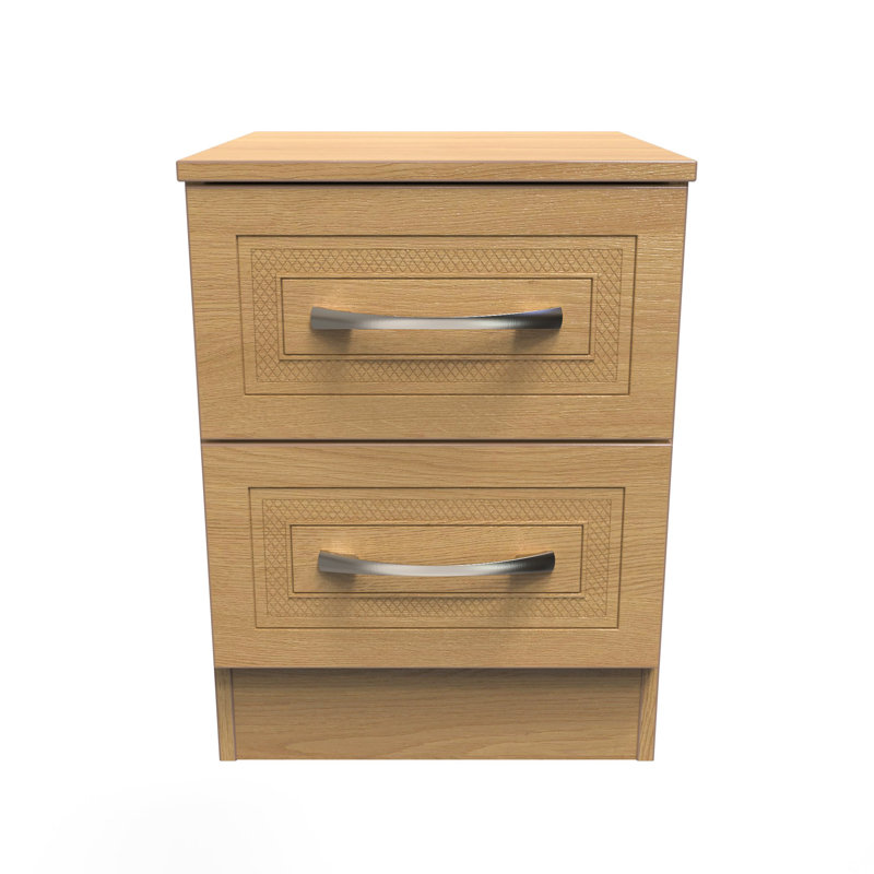 37cm W Manufactured Wood Bedside Table
