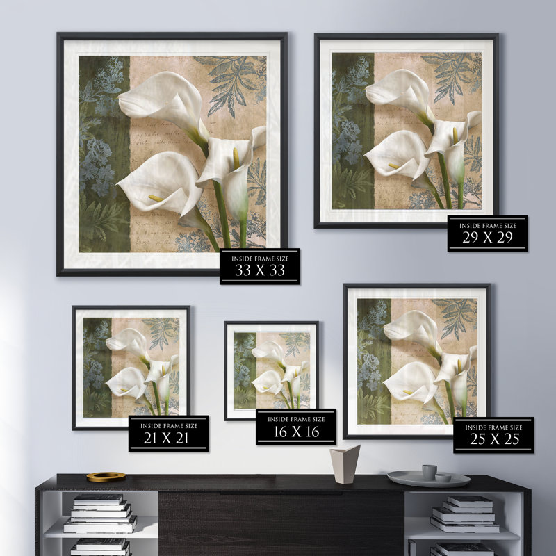 « lily fair », reproduction encadrée, H 30,5 po x l 30,5 po x P 1,5 po