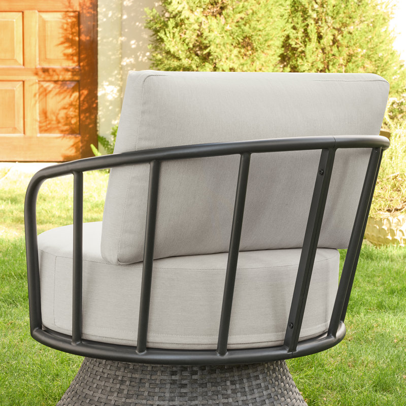 Ensemble de conversation pivotante 3 pièces pour patio