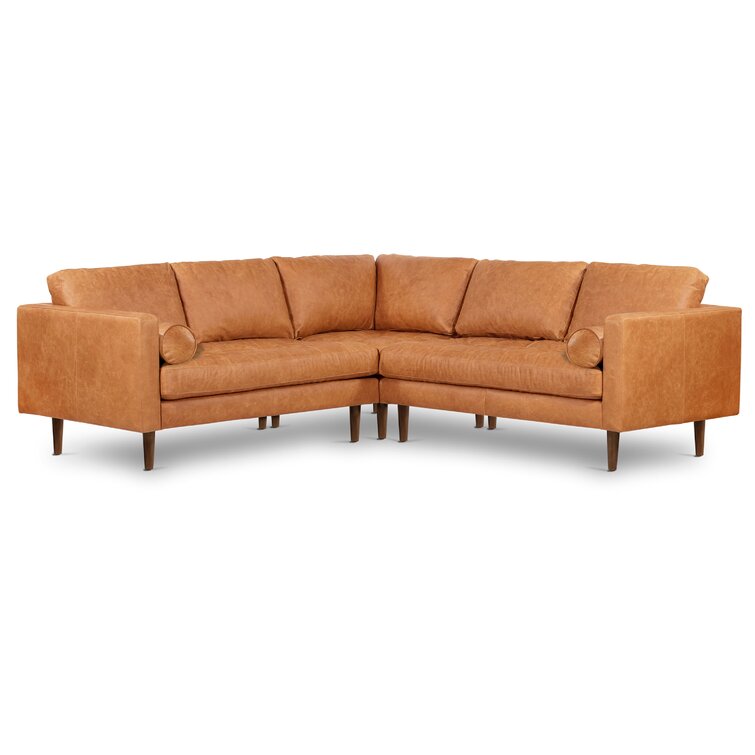 High End Quality Leather L-shape Sectional Garland Texas  ESF-2605-Fresno-ModularSectional