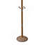 Portemanteau 73 po en chrome et bois, finition chêne-1224810806