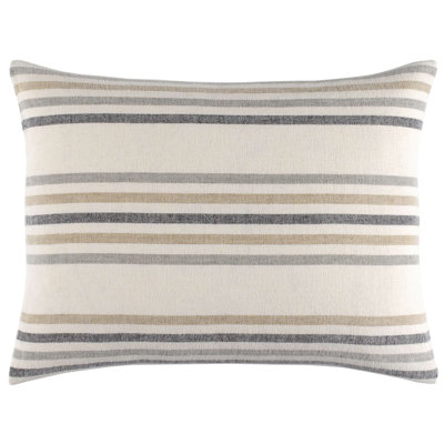 Ellison Stripe Linen Chenille Ivory Sham