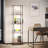 Dimmable LED Display Shelf With Adjustable Colour Temperature, Lighted Display Cabinet For Collectibles, Sturdy Floor Lamp With Shelves, Rustic Home Decor