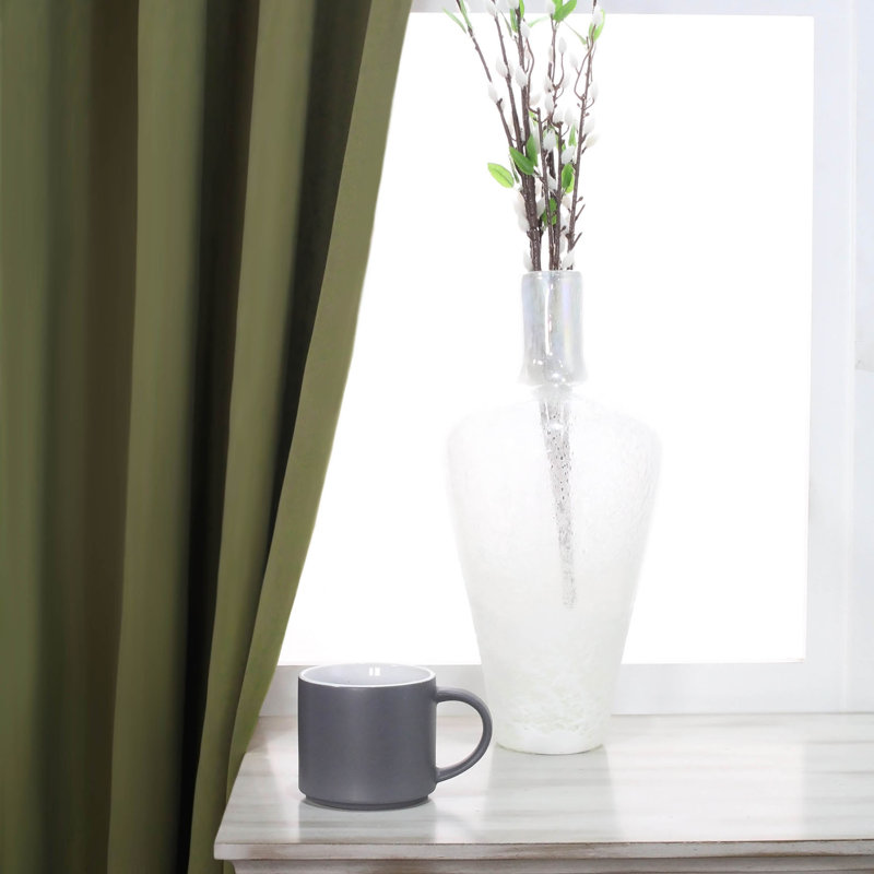 Chrome Blackout Polyester Window Panel Set, 52" x 84"
