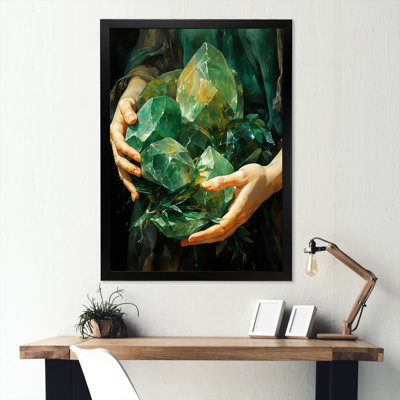 Emerald Amazonite Stones Aventurine II sur toile
