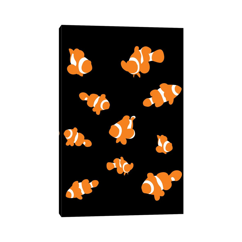 Fish Clown by Alberto Perez - Wrapped Canvas Print, 20.32 cm H x 30.48 cm W