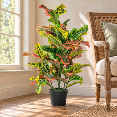 90 cm H Faux Foliage and evergreen Plant in Plastic Pot Liner