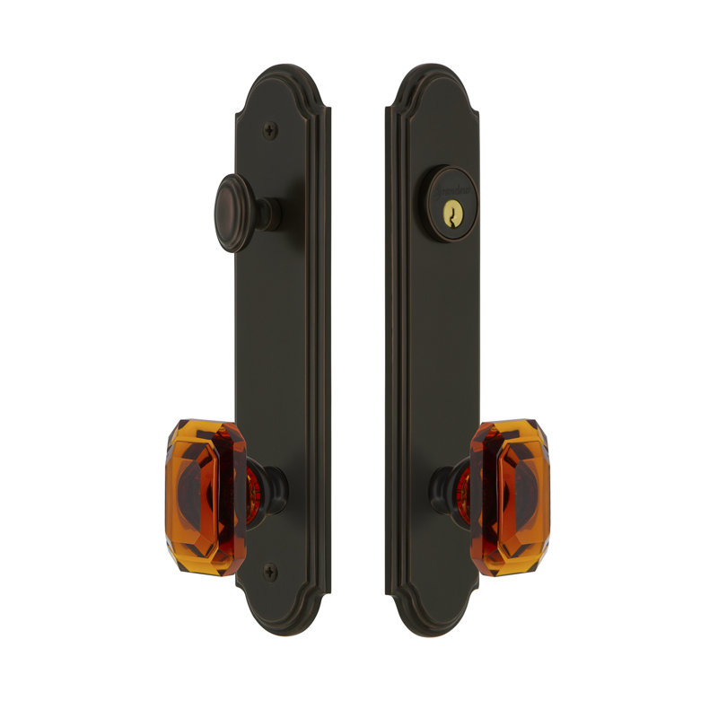 Complete Arc Entry Knob Set with Deadbolt, 2.75", Timeless Bronze